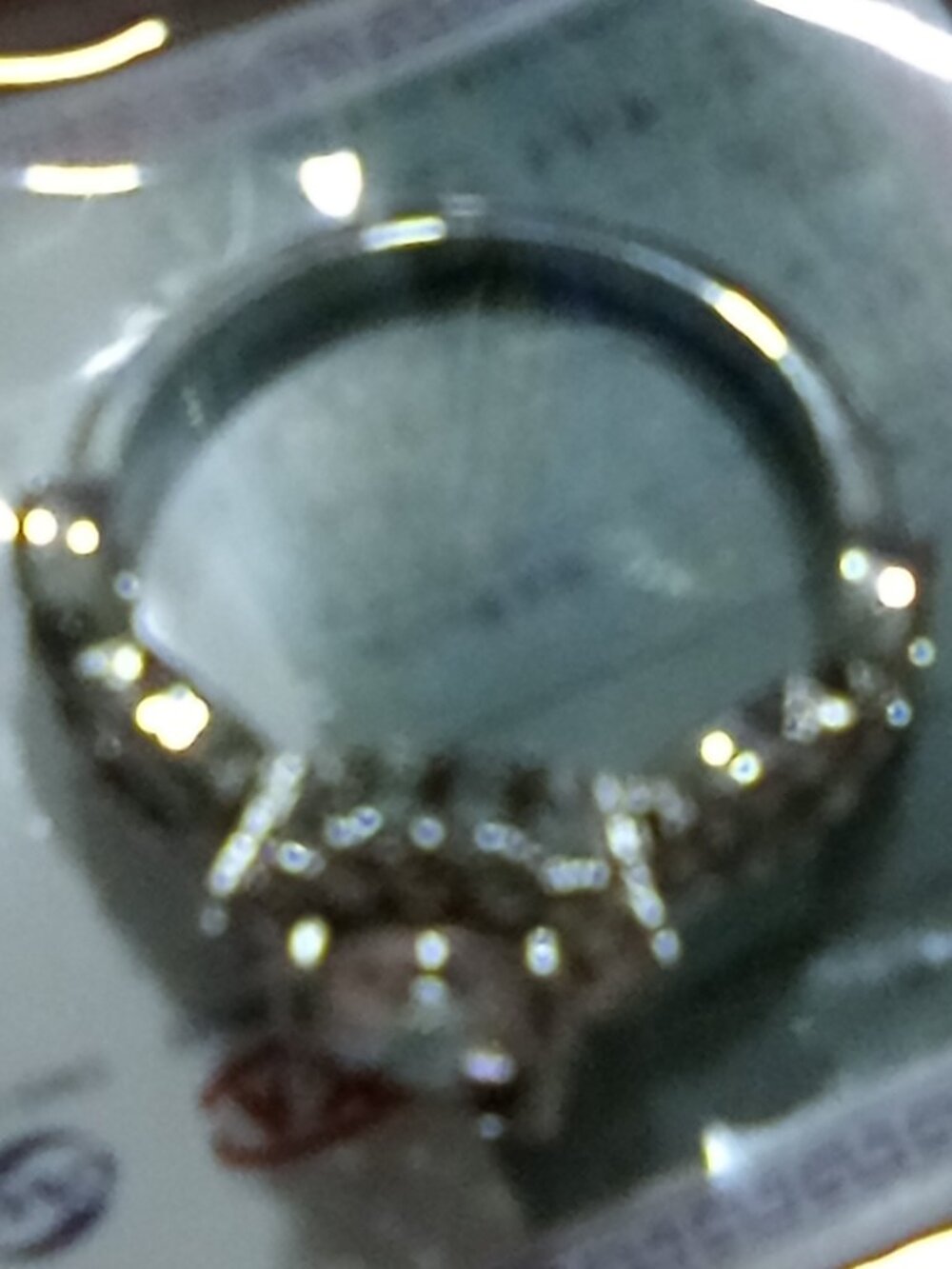 Moissanite engagement ring
